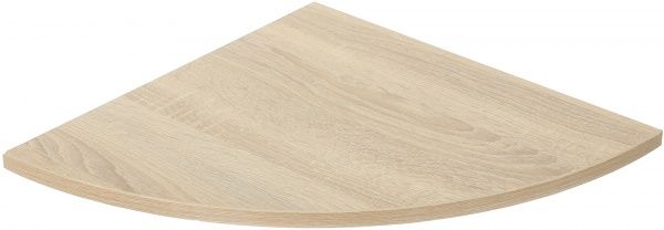 Полка ДСП угловая радиусная 400x400 мм дуб сонома 