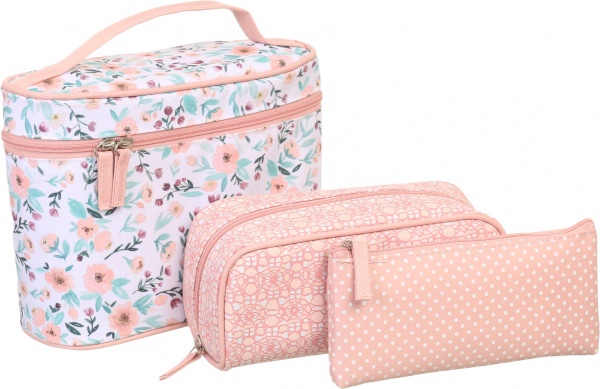 Набор косметичек AVL 36018 розовый 