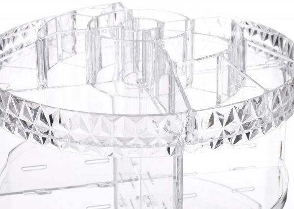 Органайзер настольный Huge 28x28x34.5 см прозрачный Qiaofeng SF-1702D