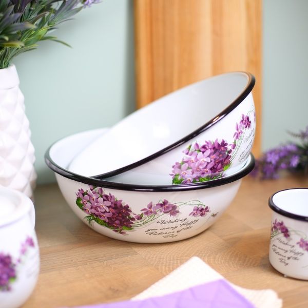 Миска эмалированная 4 л Виола Idilia