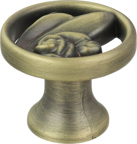 Меблева ручка кнопка Kerron EL-7010 MAB атласна бронза