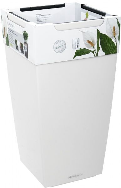 Вазон пластиковый Lechuza Cubico 40 квадратный 120л белый (18191) 