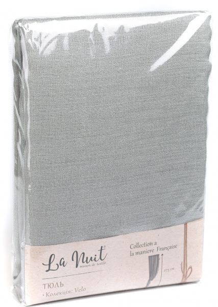 Тюль Velo світло-сірий 280х275 см La Nuit