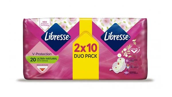 Прокладки гигиенические Libresse Ultra Natural с алое и ромашкой 20 шт.