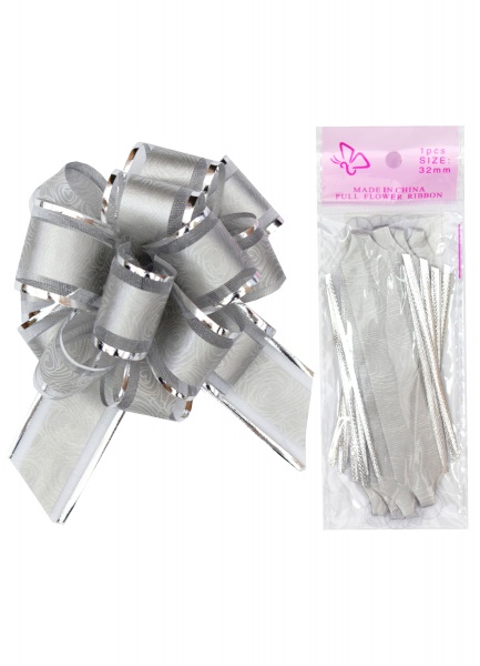 Бантики срібний 18873 3 см 0,83 м срібний 
