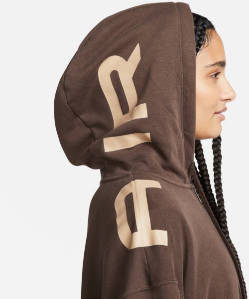 Джемпер Nike W NSW AIR FLC OS FZ HD FB8047-237 р.L коричневий
