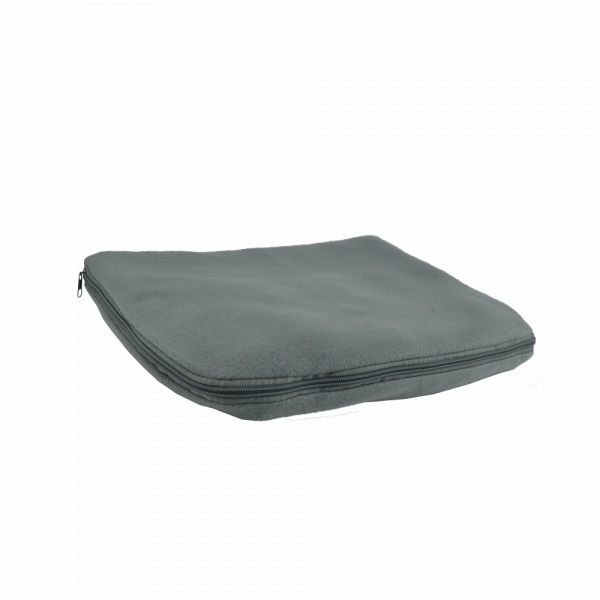 Плед-подушка флисовый Mild 150x180 см серый Bergamo 