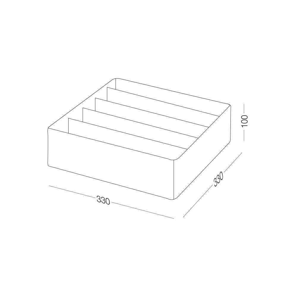 Органайзер MVM TH-09-05 CREAM 100x330x330 мм