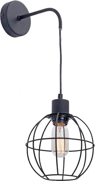 Светильник настенный Vitaluce V4587-1/1A 1x60 Вт E27 черный 