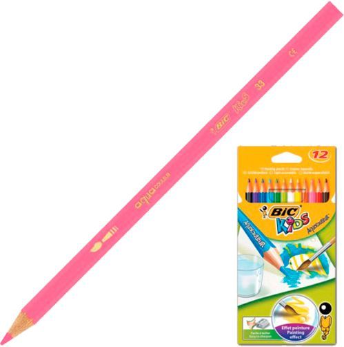 Карандаши цветные 12 шт. Evolution Aquacouleur BIC