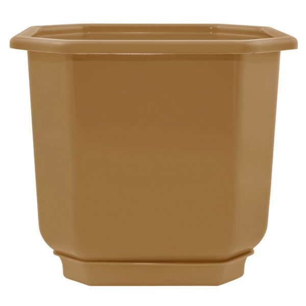 Горшок пластиковый Алеана Дама квадратный 4л бронзовый (112025) 