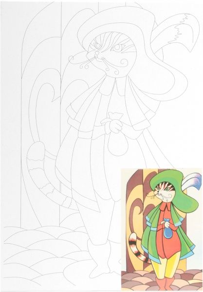 Полотно на картоні з контуром Казкові герої № 3 Rosa Talent 