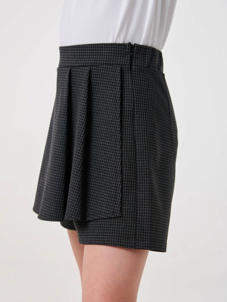 Юбка-шорты Smil р.134 черный с белым 120368 