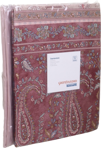 Комплект постільної білизни Como 41 2 рожевий із малюнком Grandfoulard 