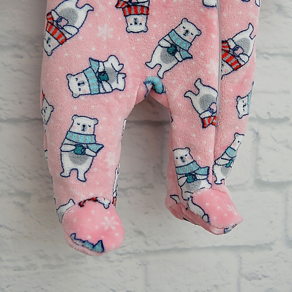 Чоловічок для дівчинки Blanka Ведмедик р.62 рожевий 110087 