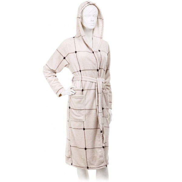 Халат з мікрофібри La Nuit Cell р. XS кремовий