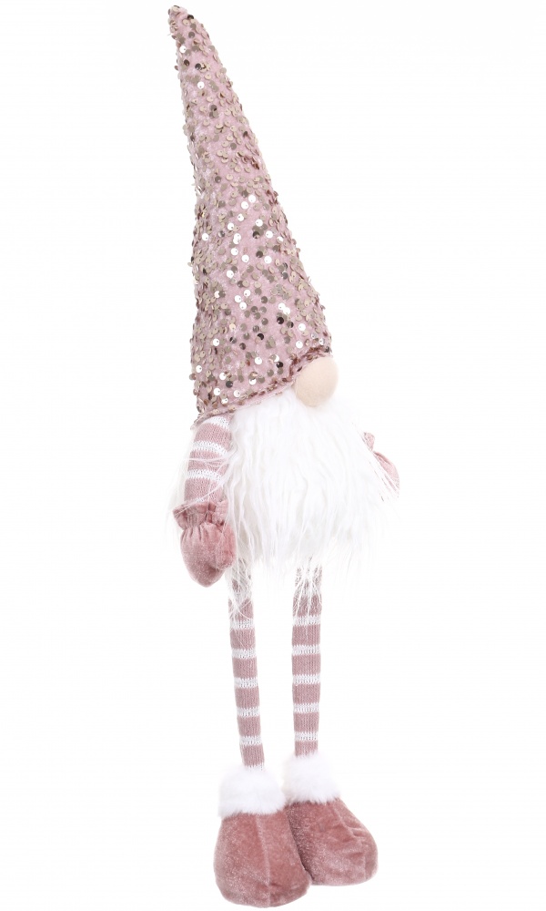 Декорация новогодняя гномик светлячок с паетками 12х65 см 2 ассортимента AT218-22164AB