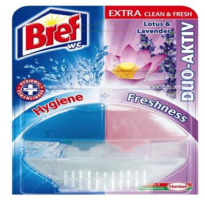 Гигиенический блок для унитаза Bref Duo-Aktiv Лотос и лаванда 60 мл