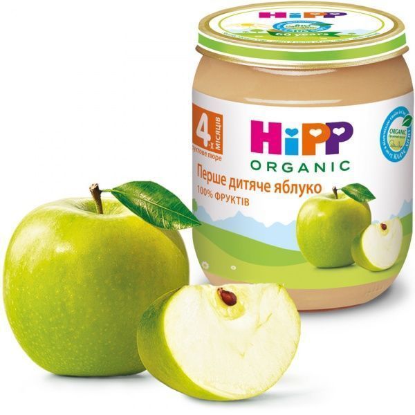 Пюре Hipp Перше дитяче яблуко 125 г 9062300101215 