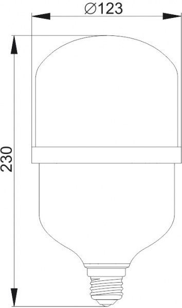 Лампа светодиодная IEK HP 50 Вт T120 матовая E27 220 В 4000 К 