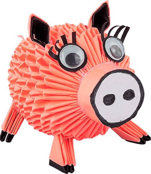 Модульне орігамі Свинка ОМ 6164 Бумагія 