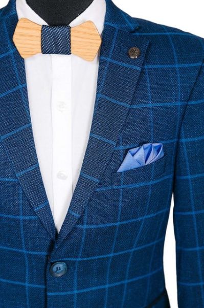 Пиджак школьный West-Fashion р.134 синий А139 