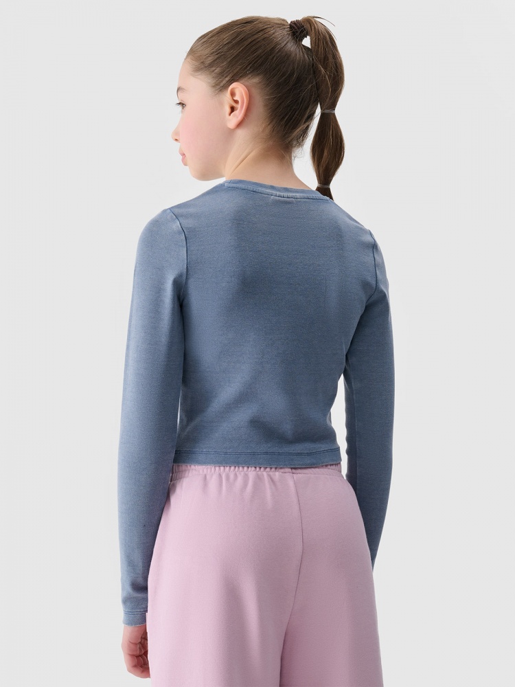 Лонгслив 4F LONGSLEEVE F430 4FJWSS25TLONF430-32S р.158 синий