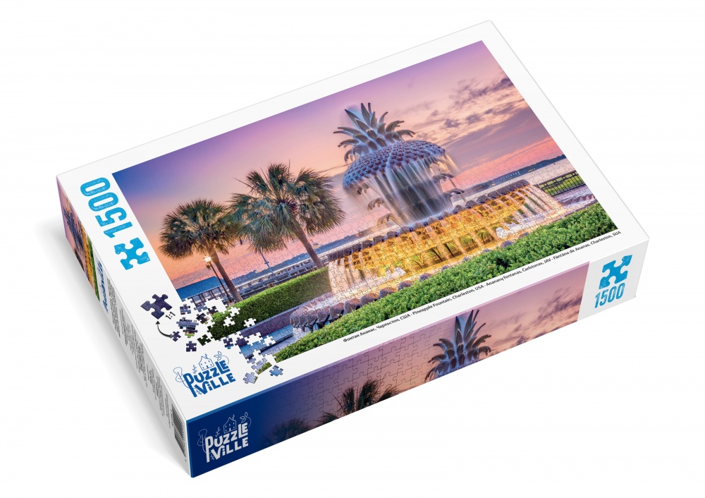 Пазл PUZZLEVILLE Фонтан Ананас, Чарльстон, США 1500 елементів PZL1500_4