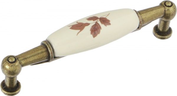 Мебельная ручка UP 212 AB/MLK 96 мм старая бронза DC