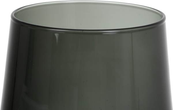 Ваза скляна Wrzesniak Glassworks Fin Grey 17-10546 20 см сірий 