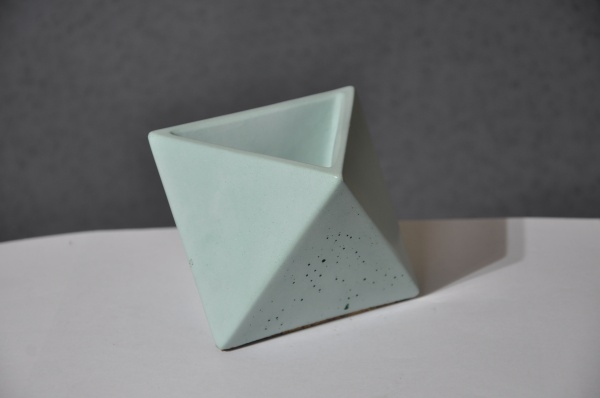 Кашпо декоративне Octos бірюзовий бетон