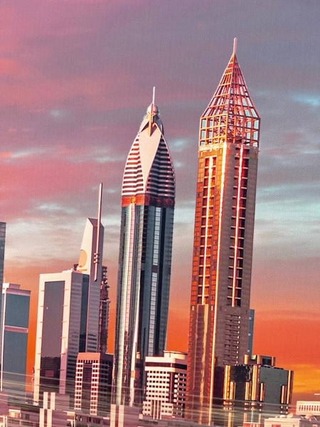 Репродукция Вечерний Нью-Йорк 50x150 см Арт Фемелі 