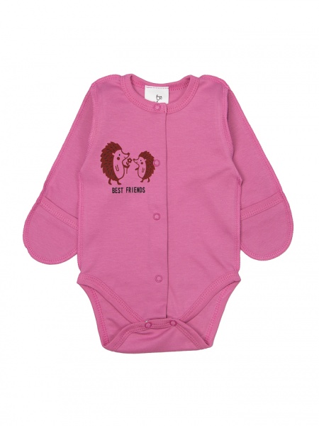 Боди детское для девочки Bambinelli Ежики р.62 розовый 