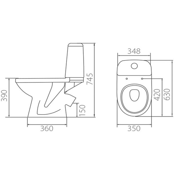 Унитаз-компакт Colombo Пульс S30990500