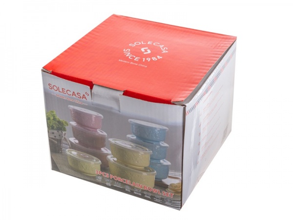 Набор салатников с крышками 3 шт белый Lefard