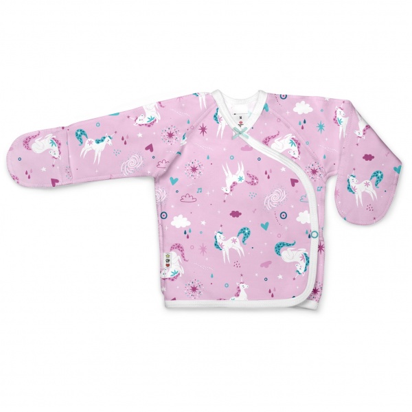 Рубашка детская для девочки Софія Unicorns р.56 розовый 446356 