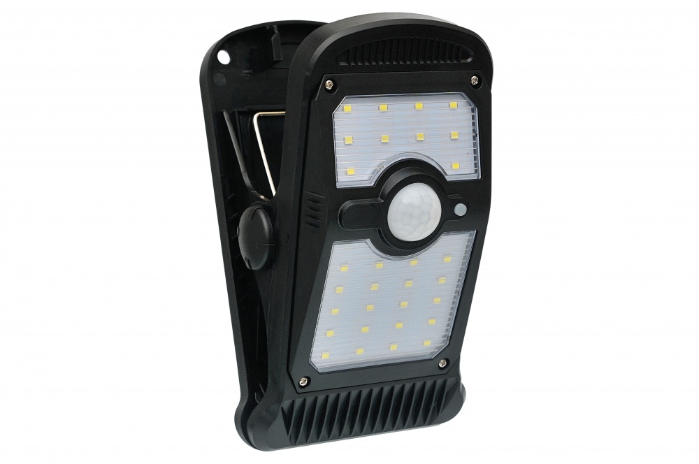 Светильник на солнечной батарее Luxel з датчиком движения и аккумулятором 15 Вт IP44 черный SSWL-11C