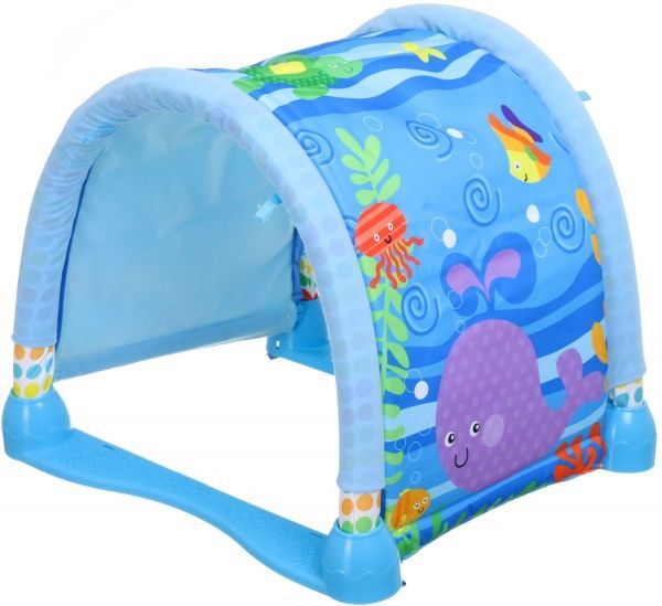 Розвиваючий килимок Shantou 2в1 з дугами синій 103х60х43 см I1374844