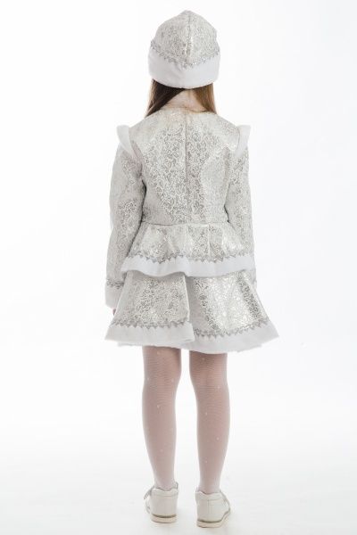 Костюм карнавальний КАРНАВАЛІЯ Снігуронька 5-7 р.122-128 білий 