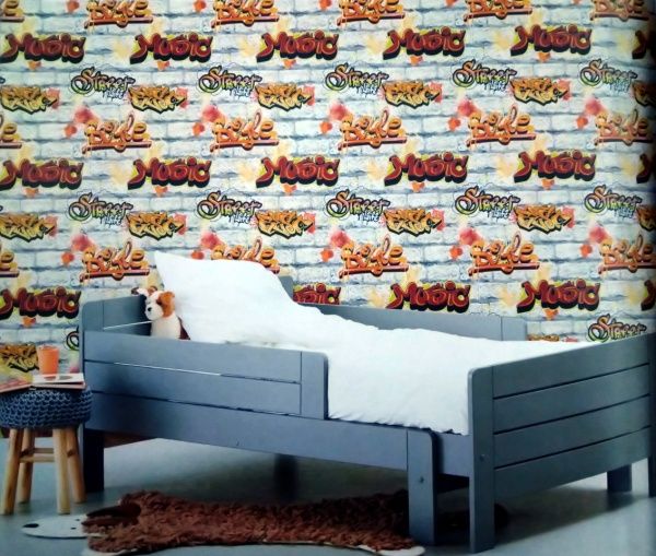 Шпалери паперові Слов'янські шпалери Gracia Графіті 7169-03 0,53x10,05 м 