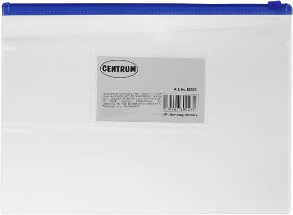 Папка-конверт прозора 80023 Centrum