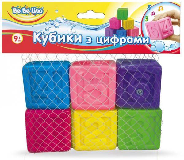 Игрушка для ванны Bebelino Кубики с цифрами 57089