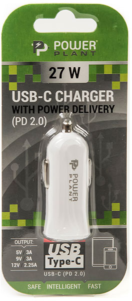 Автомобильное зарядное устройство PowerPlant PowerPlant Type-C SC230068