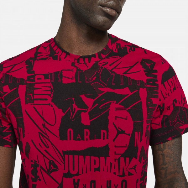 Футболка Jordan M J BRAND JM FLT AOP SS CREW DA9877-011 р.2XL чорний