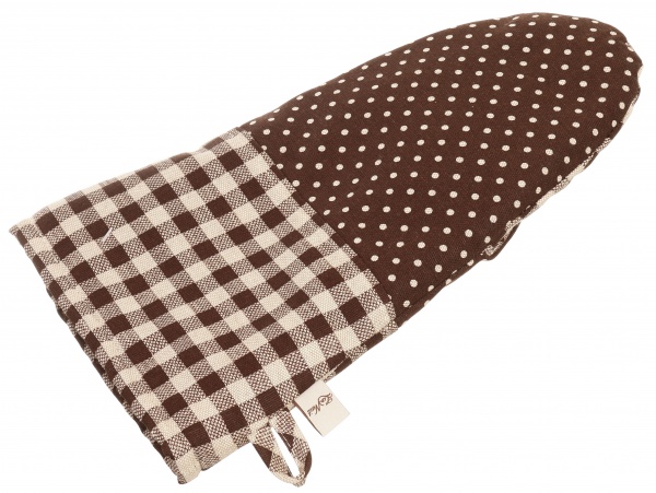 Рукавица Lucy горошек 21x36 см коричневый La Nuit 