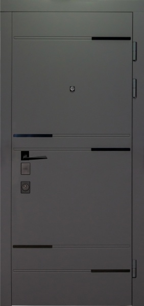 Двері вхідні Булат Термо Мегаполис 528 мусонне дерево / мусонне дерево світле 2050x850 мм праві