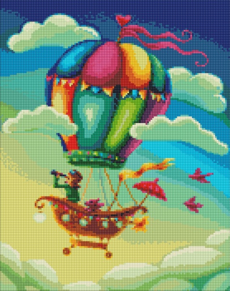 Алмазная мозаика Путешественники 40х50 см Идейка 