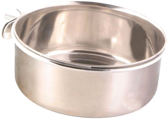 Миска Trixie для птахів з гвинтовим кріпленням металева 9 см 300 мл (5497)