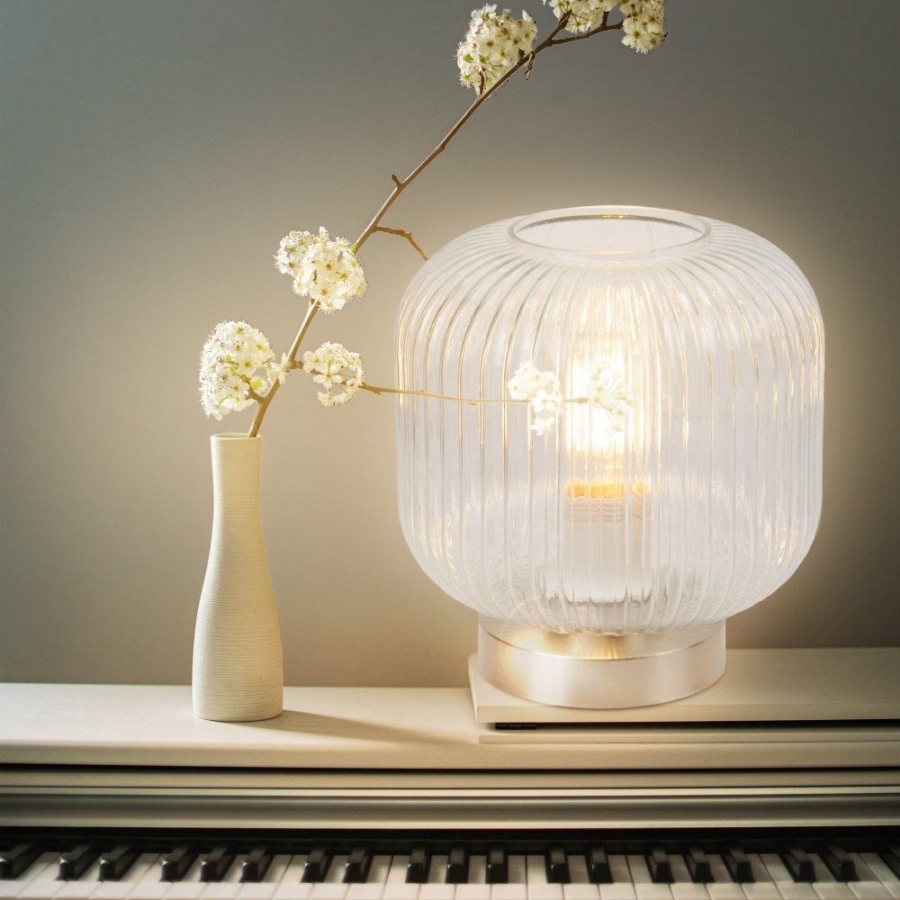 Настольная лампа Miorro Bravo 1x40 Вт E27 никель 51-310-011