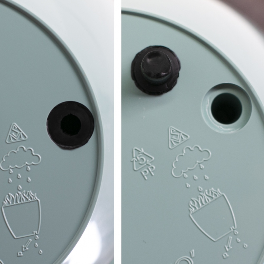 Вазон пластик Deco Twin круглий антрацит 5,8 л Santino (2008558)